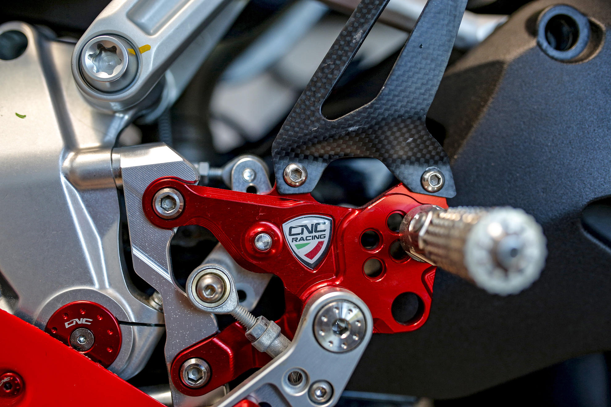 Adjustable rearsets RPS Ducati SBK Panigale series Team Pramac