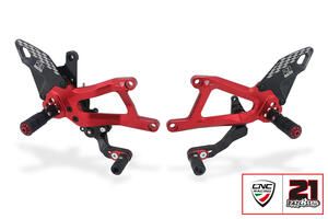 Pedane regolabili Ducati Panigale V4 - Troy Bayliss Limited Edition CNC Racing
