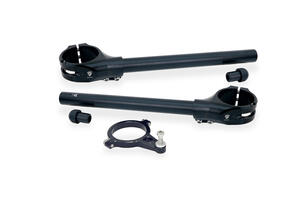 Kit semimanubri Ø 53 mm - offset 26 mm con supporto ammortizzatore di sterzo per Ducati Panigale CNC Racing