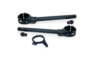 Kit semimanubri Ø 53 mm - offset 26 mm con supporto ammortizzatore di sterzo per Ducati Panigale V4 MY2025 CNC Racing