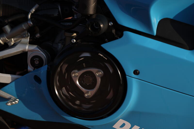 Clear oil bath clutch cover Ducati Panigale V4