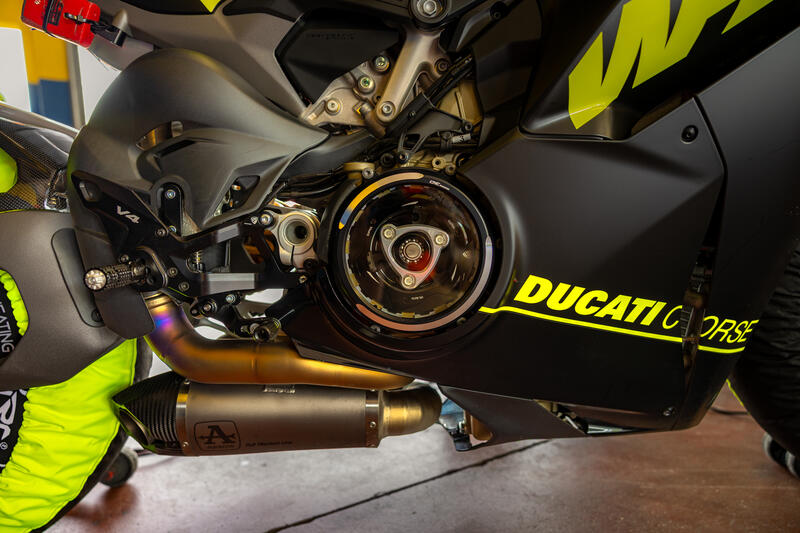 Clear oil bath clutch cover Ducati Panigale V4 BICOLOR