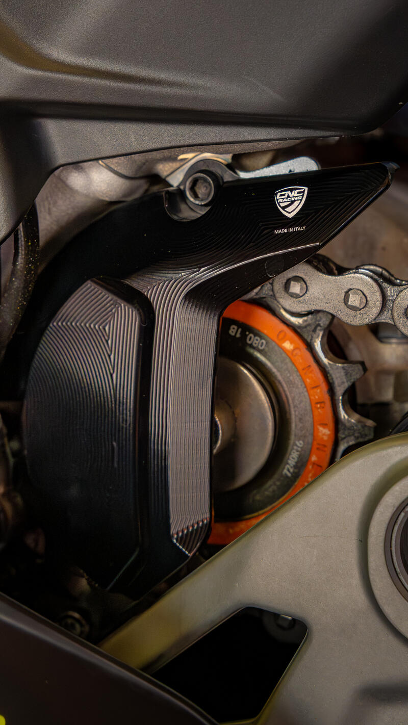 Cover pignone in alluminio per Ducati Panigale V4 e Streetfighter V4