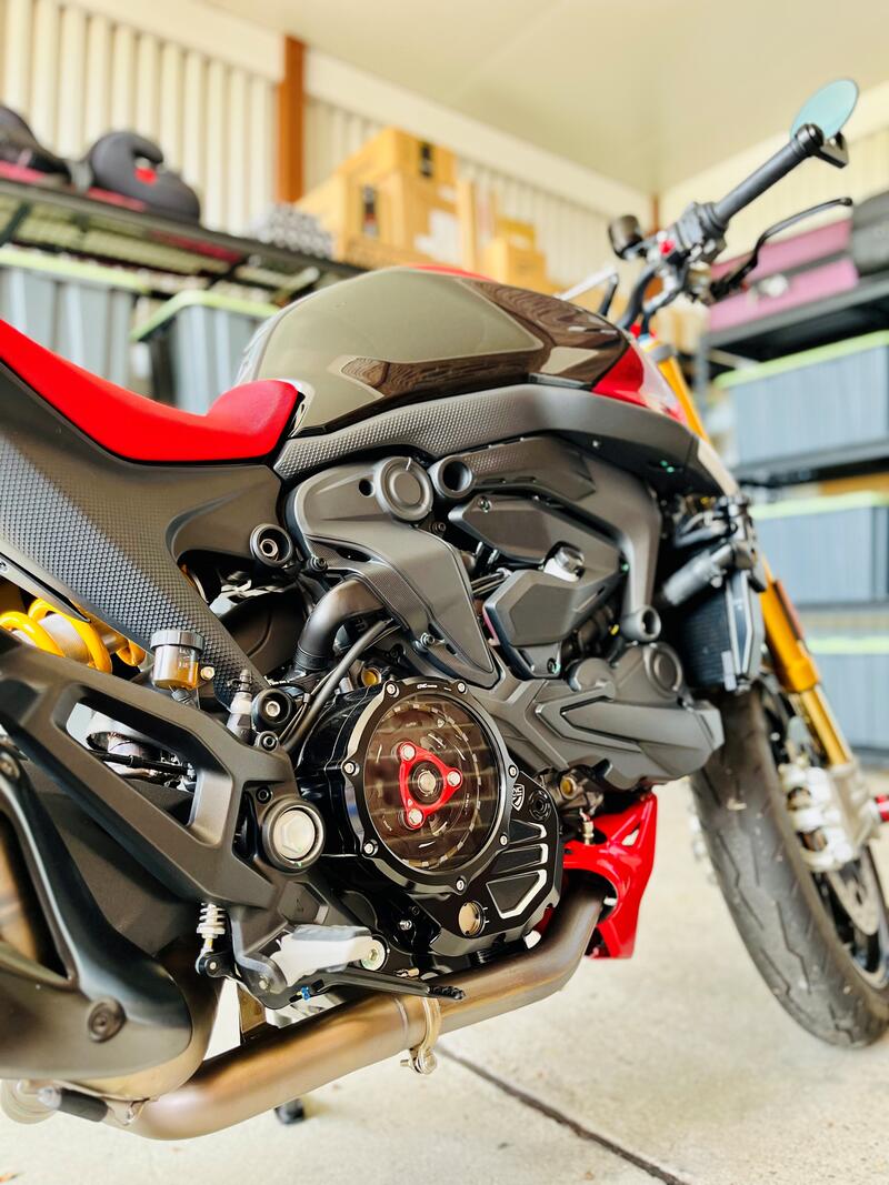 Clear cover oil bath clutch Ducati