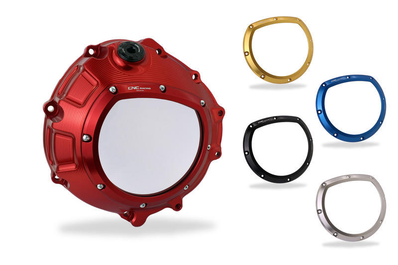 Clear clutch cover for BMW red color