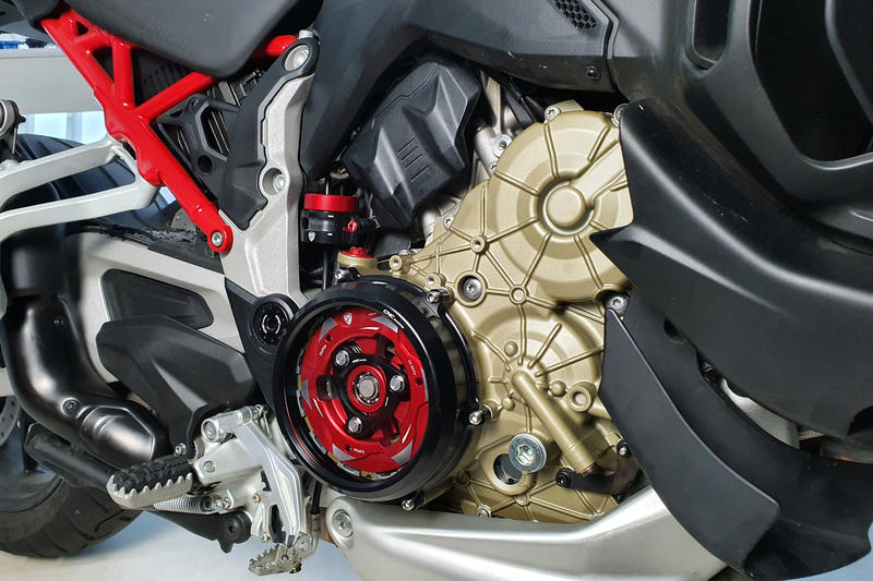 Clear oil bath clutch cover Ducati Multistrada V4 and Diavel V4