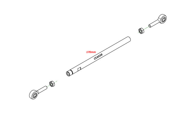 ASTA CAMBIO 170mm
