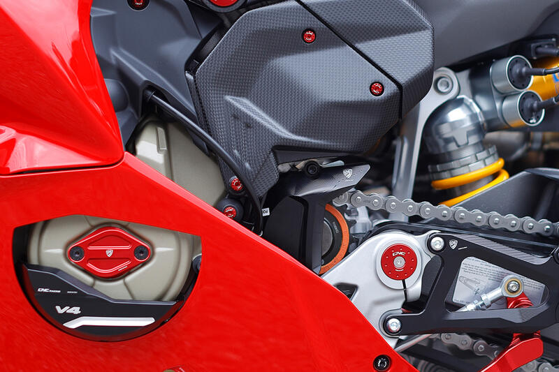Cover pignone in alluminio per Ducati Panigale V4 e Streetfighter V4