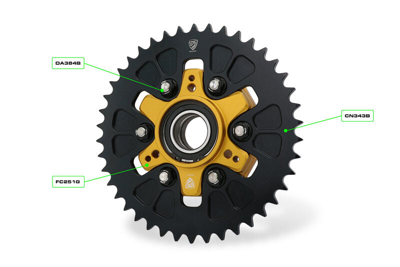 Corona in ergal Z43 P525 Ducati Multistrada 950