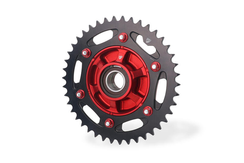 Corona Ducati Z42 P520 &ndash; Panigale V2 2025 Alta resistenza e riduzione peso, affidabilit&agrave; superiore OEM e flange CNC Racing