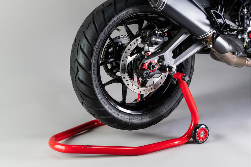Forchette in acciaio per cavalletto bibraccio Ducati &ndash; supporto stabile kit 2 pz