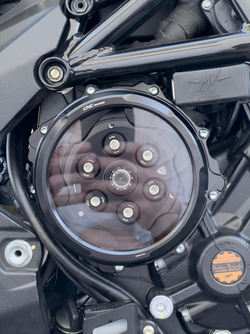 Clear clutch cover MV Agusta- hydraulic control
