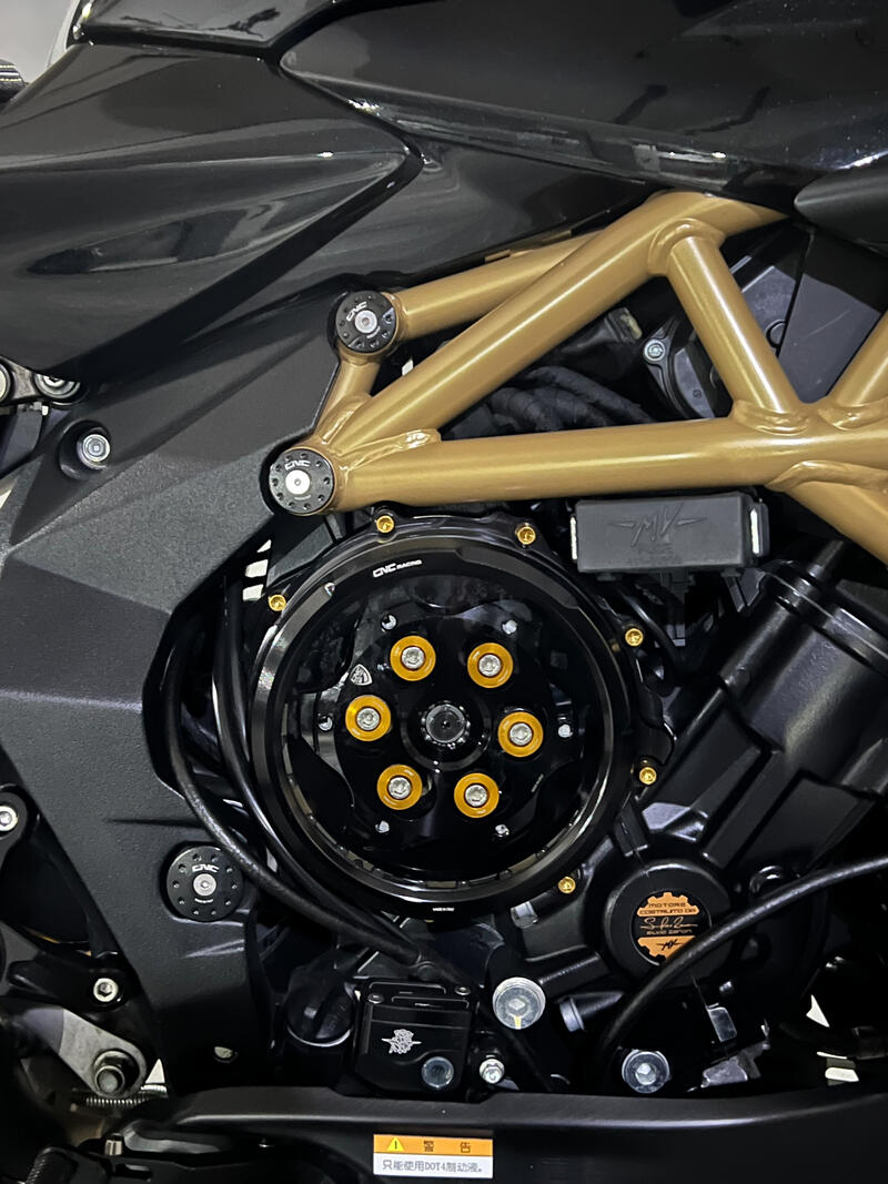 Clear clutch cover MV Agusta- hydraulic control