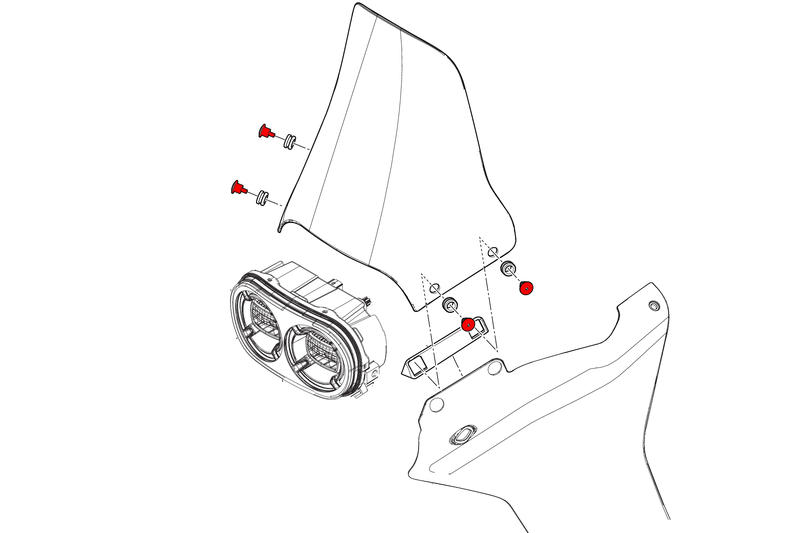 Screen screws Ducati DesertX