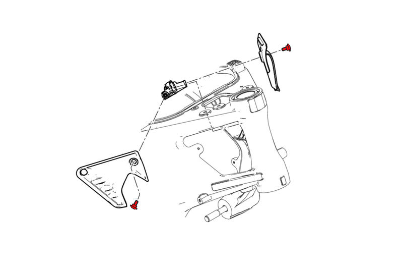 Screw kit steering head cover Ducati Monster 937