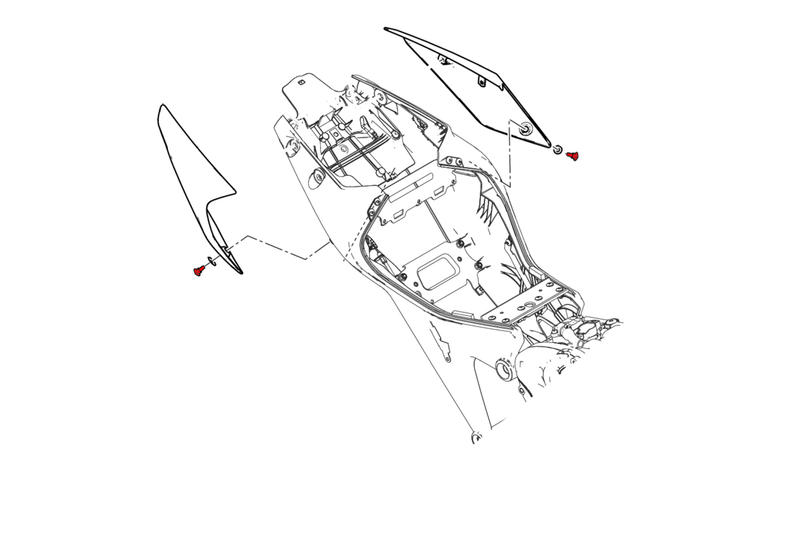 Kit Viti fianchetti codino Ducati Monster 937