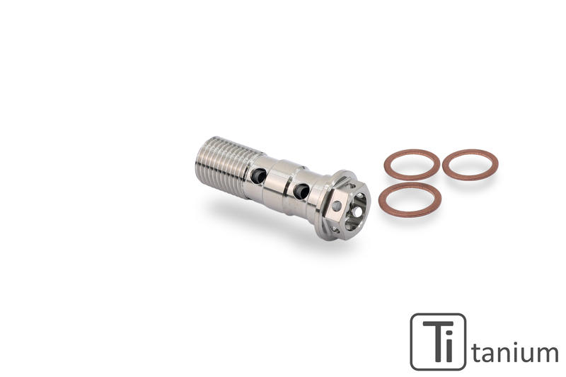 Oil hose double banjo screw M10x1.0 - Titanium