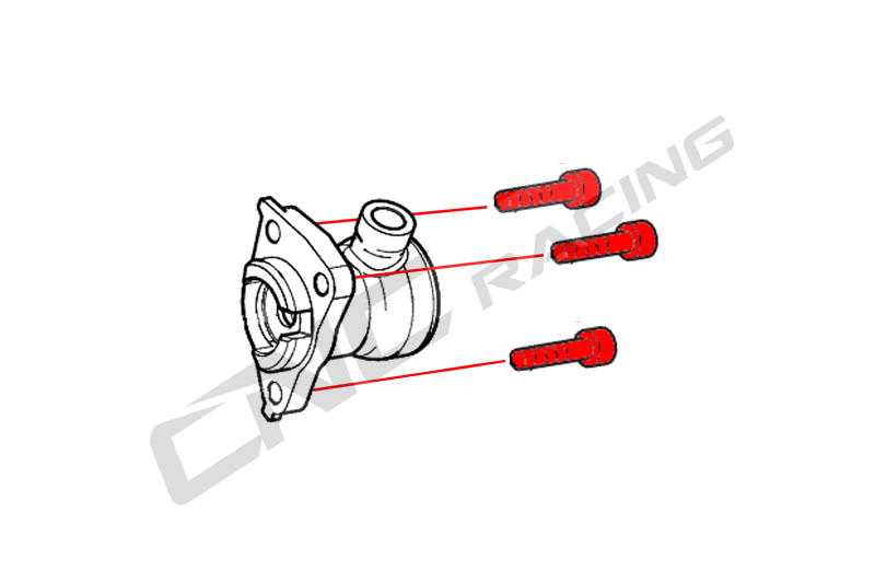 Bolt kit clutch slave cylinder M6x30 (3 pcs) - Titanium