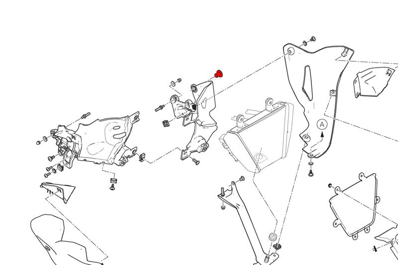 Belly Pan left side support screw Ducati Diavel V4