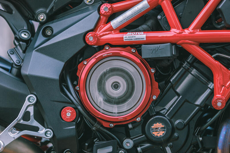 Clear clutch cover MV Agusta- hydraulic control