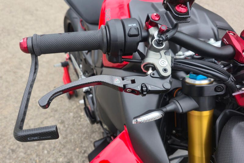 Brake Lever RACE EVO Folding Glossy Carbon For Brembo Semi-radial Master Cylinders