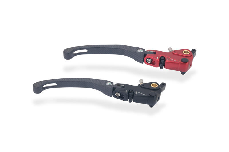 Leva freno RACE EVO Pieghevole Carbonio Opaco per pompe freno Brembo semi-radiali