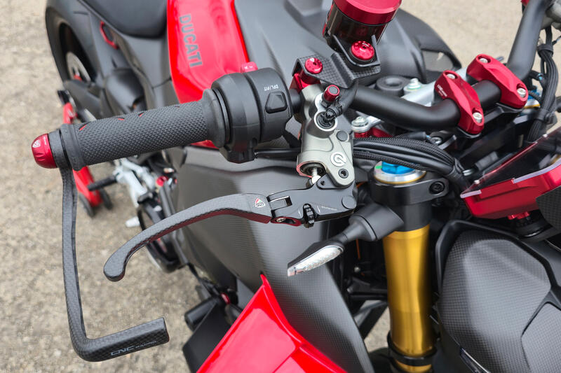 Leva freno RACE EVO Pieghevole Carbonio Opaco per pompe freno Brembo semi-radiali