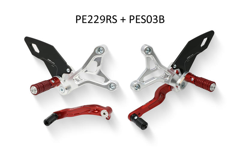 Adjustable rider rearsets MV Agusta Brutale