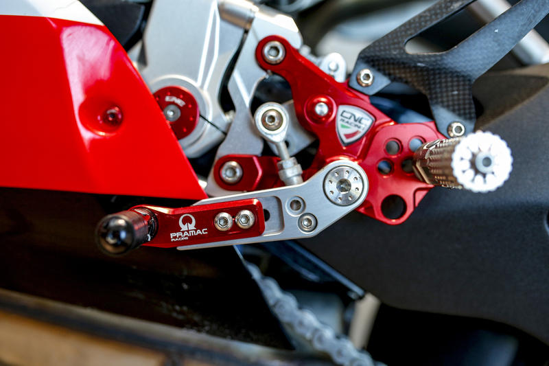 Adjustable rearsets RPS Ducati SBK Panigale series Team Pramac MotoGP Limited Edition