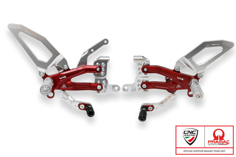 Pedane regolabili Ducati Panigale V4 - Pramac Racing Limited Edition
