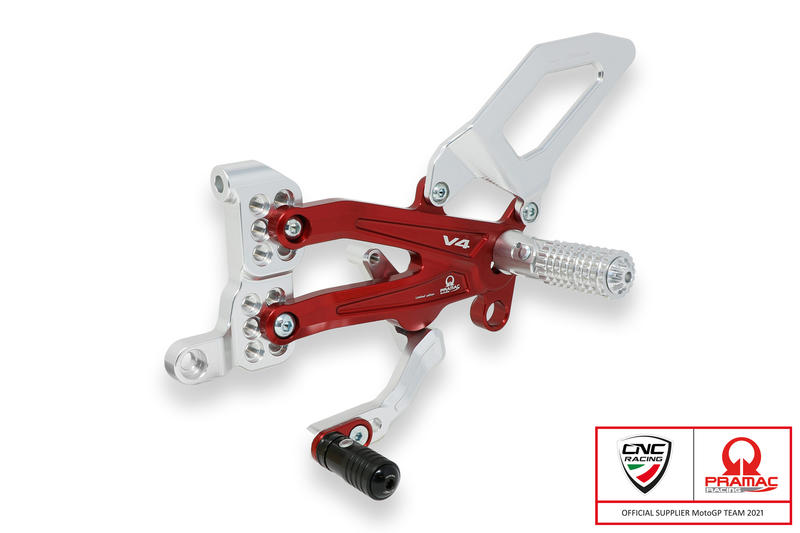 Pedane regolabili Ducati Panigale V4 - Pramac Racing Limited Edition