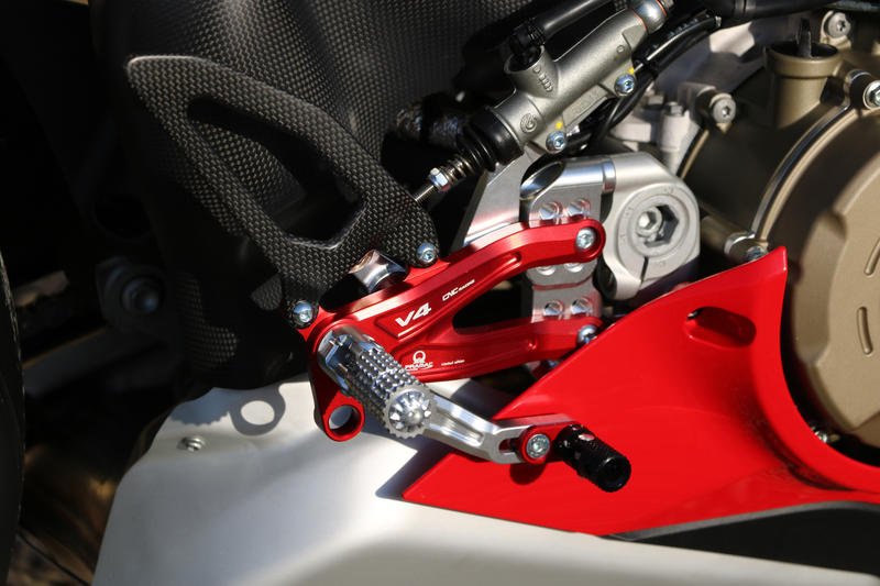 Adjustable rear sets RPS Ducati Panigale V4 - Carbon - Pramac Racing Limited Edition