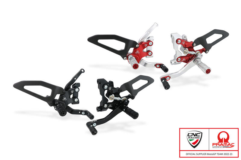 Adjustable rearsets Ducati Streetfighter V2 - Pramac racing Limited Edition