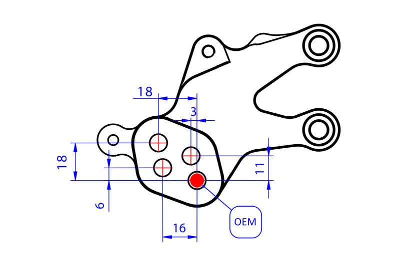 Adjustable rearsets Ducati Streetfighter V2