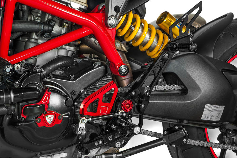 Adjustable rear sets passenger Ducati Hypermotard 821/939