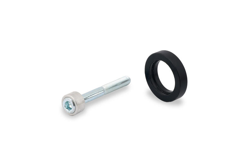Adapter to install brake and clutch lever protection.