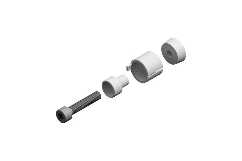 Adapter to install brake and clutch lever protection.