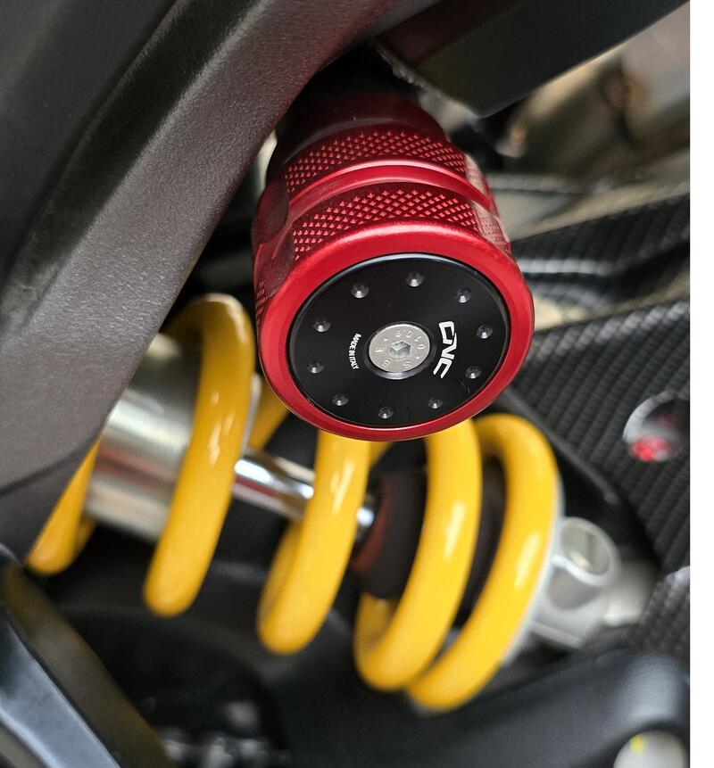 Shock absorber pivot adjustment for Ducati and Mv Agusta