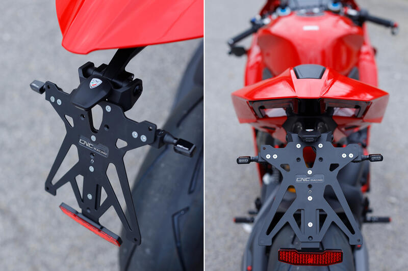 Adjustable License Plate Holder Kit for Ducati Panigale V4 - Streetfighter V4 MY2025