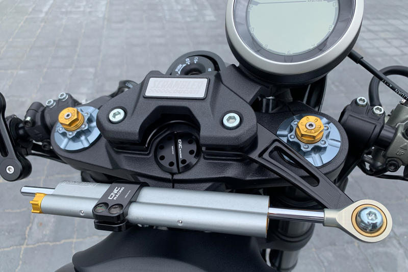 Steering damper kit Ducati Scrambler - Cafe Racer mounting accessory