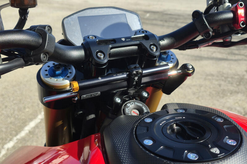 Steering damper kit Ducati Hypermotard 950/950 SP for CNC Racing triple clamps kit PS535/PS536
