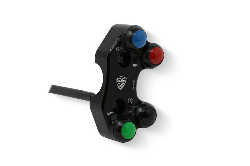 Right handlebar switch Aprilia 660/V4 - OEM and RCS Brembo brake master cylinder