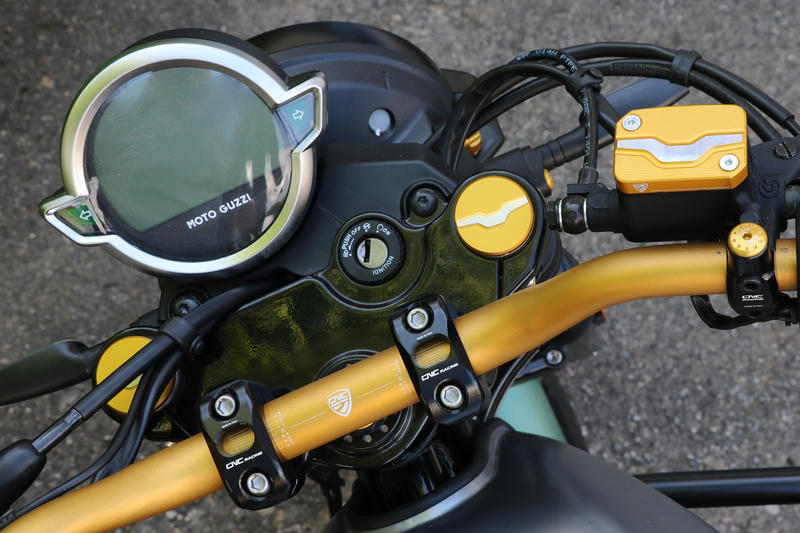 Fork leg plug cover Moto Guzzi