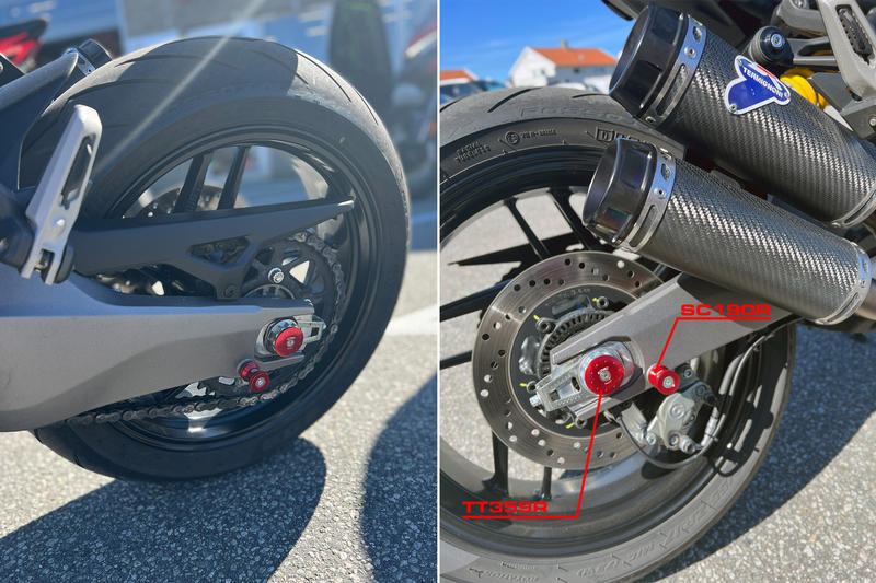 Swingarm spools M6