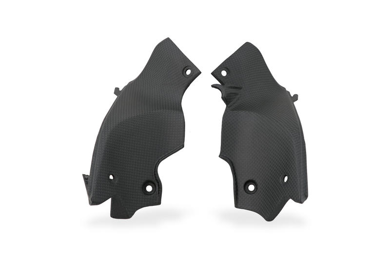 Cover cannotto di sterzo (SX + DX) in carbonio Ducati Streetfighter V2