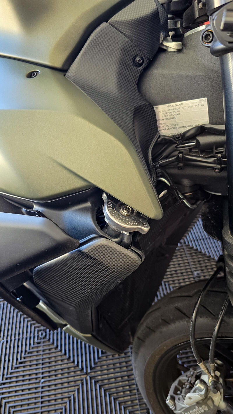 Cover cannotto di sterzo (SX + DX) in carbonio Ducati Streetfighter V2