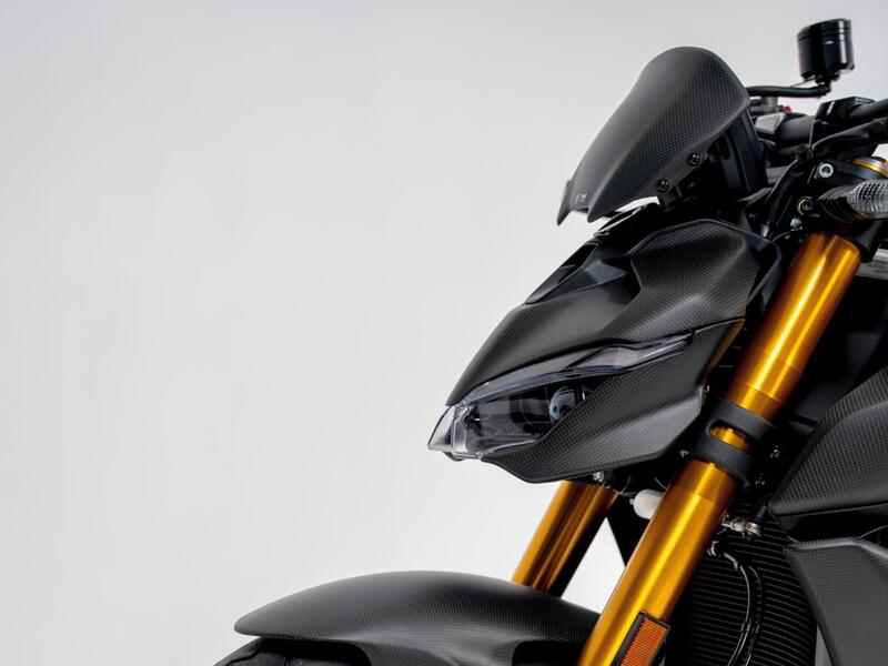 Headlight side covers carbon LH/RH Ducati Streetfighter V2 and V4 MY2025