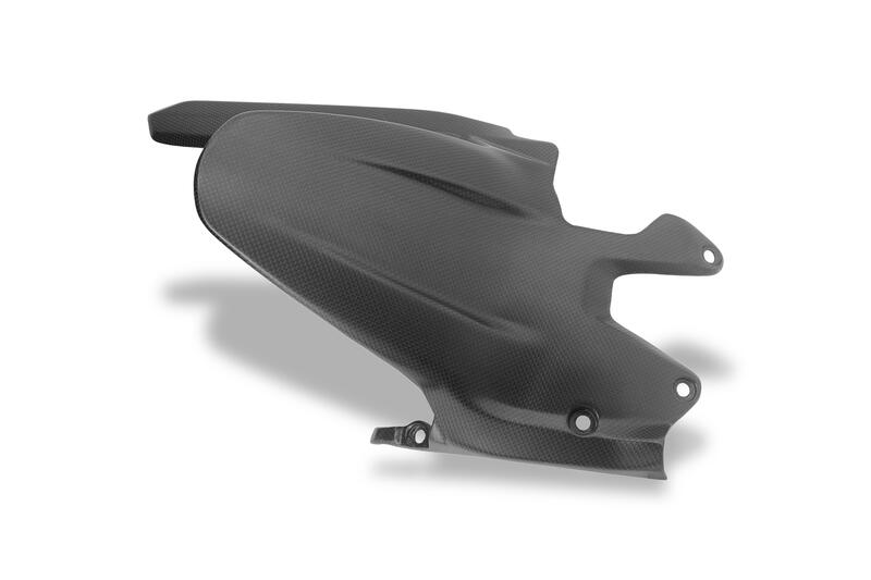 Parafango posteriore con paracatena superiore in carbonio per Ducati Streetfighter e Monster V2 MY2025