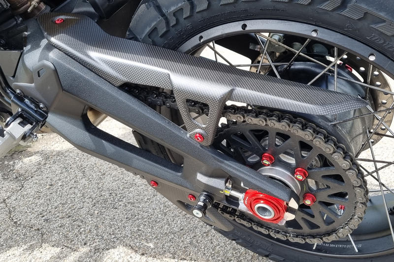 Chain upper guard Ducati DesertX - Carbon