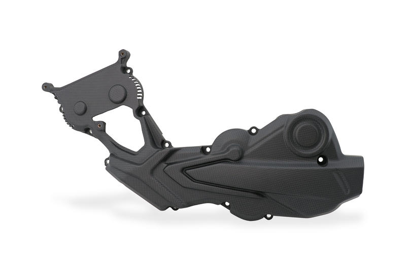 Copricinghie cilindro orizzontale Monster 937 - carbonio
